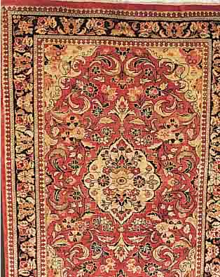 SAROGH-MAHAL,PERSIEN CA.192 X 130 CM. EHZ.3 FLOR WOLLE UM 1950.
