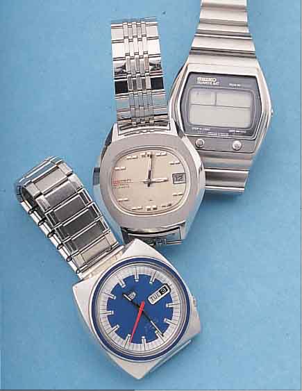 KONVOLUT: 9 SEIKO HERRENARMBANDUHREN, VER- SCH. FERTIGUNGSZEITEN, JAPAN V. CA. 1970-1984,ALLE EDELST., 1X AUTOMATIK, 2X QUARTZSTEUERUNGM. ...