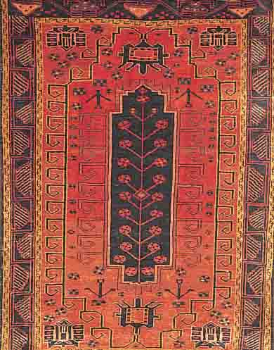 LORESTAN,PERSIEN CA.188 X 137 CM. EHZ.3 FLOR WOLLE CUM 1940.