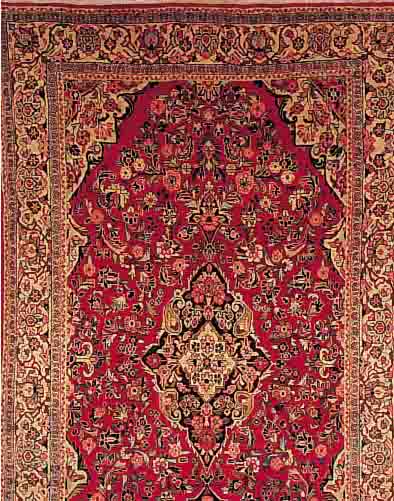 MAHAL,PERSIEN CA.319 X 220 CM. EHZ.3 FLOR WOLLE UM 1940.