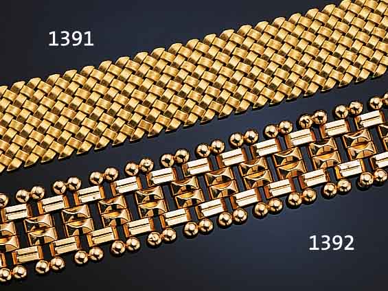 ARMBAND, GG 750/000, CA. 93.6 G, L. CA. 21 CM SCHöNE SCHWERE HALBMASSIVE AUSF., MIN. GEBR.SPUREN