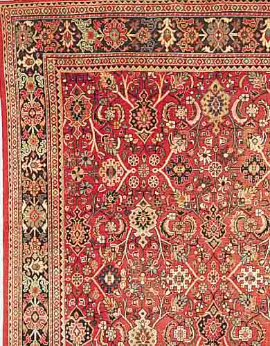 SAROGH-MAHAL,PERSIEN CA.380 X 288 CM. EHZ.4 FLOR WOLLE CA.40 JAHRE,