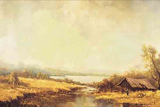 BETZ, ANDREAS, GEB. 1910 IN OBERBAYERN, ALPENMOOR, ÖL/MALKARTON, RE. U. SIGN., CA. 60 X 80 CM, R.