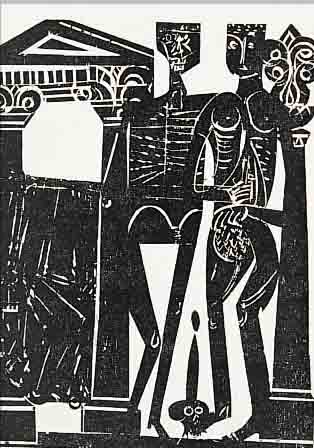 DREI BüCHER MIT ILLUSTRATIONEN VON HAP GRIES- HABER, 1909-1981, TOTENTANZ VON BASEL, VERLAG DER KUNST VEB DRESDEN 1968, BLATTGR. CA. 26 X 17 ...