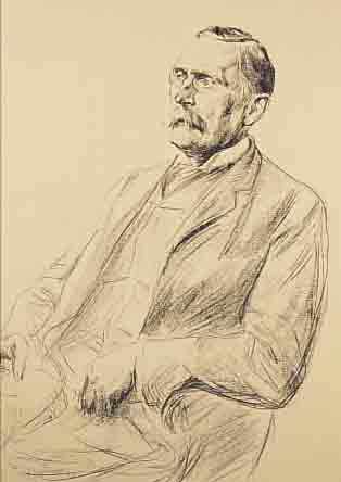 LIEBERMANN, MAX, 1847-1935, BIDNIS AUGUST BODE, LITHOGRAPHIE, HANDSIGNIERT, BLATTGR. CA. ...
