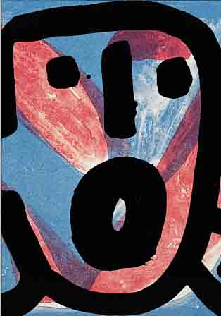 PENCK, A.R., GEB. 1939, FARBLITHOGRAPHIE, DIE ENGEL, HANDSIGN., NUM. 87/100, BLATTGR. CA. 29,2 X ...