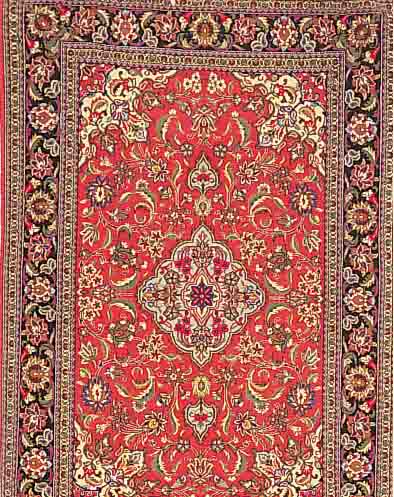 GHOM,PERSIEN CA.150 X 100 CM. EHZ.2 CA. 20 JAHRE FLOR KORKWOLLE.