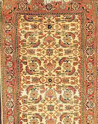 INDO-TäBRIZ CA.471 X 69 CM. EHZ.2 FLOR WOLLE CA. 10 JAHRE.