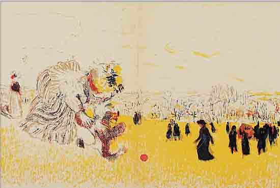 VUILLARD, EDUARD, 1868-1940, VIER FARBLITHOGRAPHIEN AUS: PAYSAGES ET INTERIEURS, ED. ANDRE SAURET PARIS 1948, ...