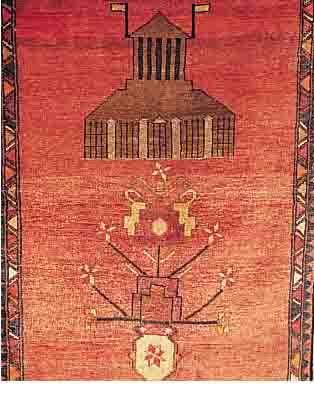 LORI,PERSIEN CA.138 X 95 CM. EHZ.2 FLOR WOLLE CA.30 JAHRE.