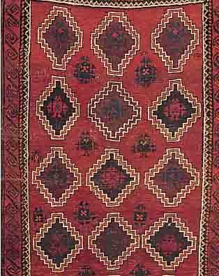 BELUTSCH,PERSIEN CA.199 X 113 CM. EHZ.4 WOLLE-WOLLE CA.50 JAHRE.