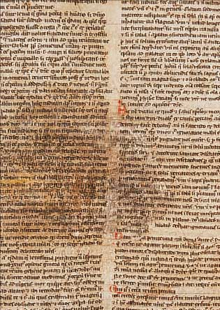 ZWEI BLäTTER AUS EINER MISSALE, ITALIEN, UM 1380-1420, HANDSCHRIFT AUF PERGAMENT, RäNDER BESCH., GEBRäUNT