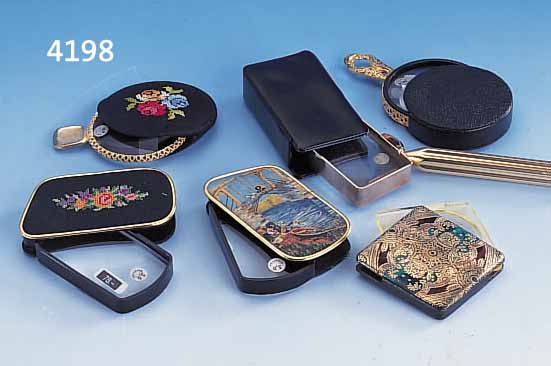 KONV. DIV. TASCHEN- U. STIELLUPEN, CA. 70-80ER JAHRE, AUS OPTIKERAUFLöSUNG, 7 VER- SCHIEDENE STIELLUPEN FüR DAMEN UND HERREN, U.A. ...