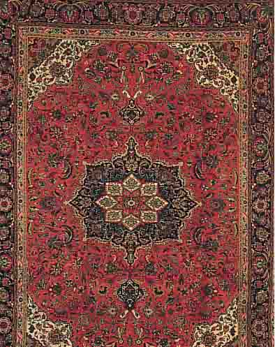 TäBRIZ,PERSIEN CA. 298 X 196 CM. EHZ.2 FLOR WOLLE CA. 20 JAHRE.