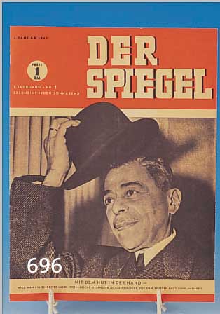 DER SPIEGEL, HEFT 1 VOM 4. JANUAR 1947, KOMPLETT, ALTERSBDINGT SEHR GUT ERHALTEN, LEDIGLICH LEICHT GEBRäUNT, CA. 28 X 21 CM