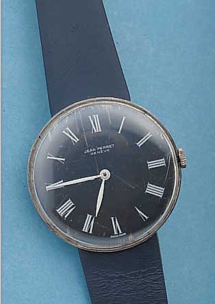 KONVOLUT: 2 HERRENARMBANDUHREN HANDAUFZUG, 1X JEAN PERRET, METALL VERCHR., SCHWEIZ UM 1972, D. CA. 38 MM, PESSEUX-KAL. 7040, INCA- BL., 1X LIP, ...