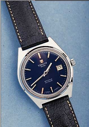 TISSOT HERRENARMBANDUHR ACTUALIS, REF.-NR. 82030-3, SCHWEIZ UM 1970, METALL HARTVERCHR., EDELST.-BODEN GESCHR., HANDAUFZUG, SELTENES KAL. 506, ...