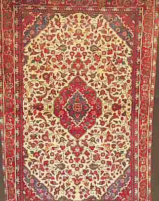 RUDBAR,PERSIEN CA.165 X 112 CM. EHZ.2 FLOR WOLLE CA.20 JAHRE.