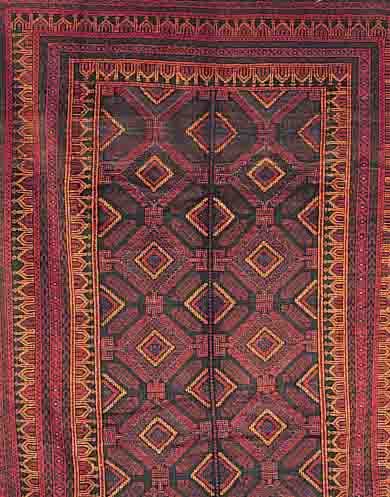 >BELUTSCH,AFGAHNISTAN CA.290 X 209 CM. EHZ.3 WOLLE-WOLLE CA.50 JAHRE.