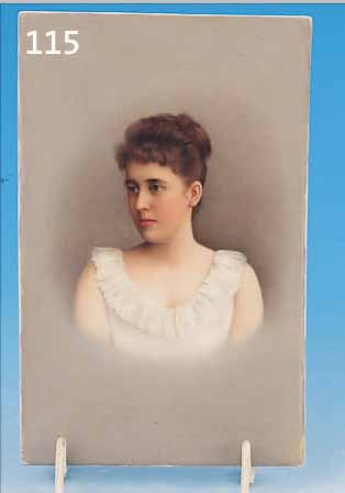 PORZELLANPLATTE, KPM, BERLIN, 19. JH., QUALITäTVOLLE BEMALUNG, FEINE DARSTELLUNG EINER DAME IM HALBPROFIL, M. CA. 18,5 X 11,5CM