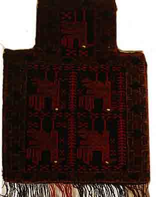 AFSCHAR-SALZTASCHE,PERSIEN CA.51 X 38 CM. EHZ.2 WOLLE-WOLLE CA. 50 JAHRE.