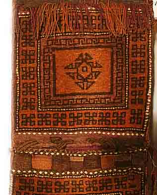 GHASCHGAI-DOPPELTASCH,PERSIEN CA.94 X 45 CM. EHZ.2 WOLLE-WOLLE CA. 40 JAHRE.