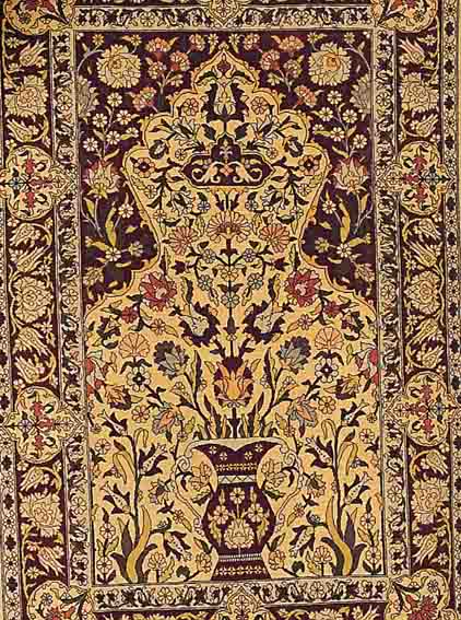 HEREKE SIGN,,TüRKEI CA. 95 X 62 CM. EHZ.1-2 REINE NATURSEIDE CA. 20 JAHRE CA.1.1 MIO KN/QM.