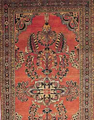 LILIAN,PERSIEN CA.295 X 153 CM. EHZ.3-3 FLOR WOLLE UM 1940.