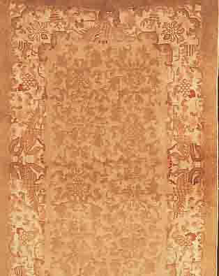 CHINA CA. 146 X 97 CM. EHZ.2-3 FLOR WOLLE UM 1935.
