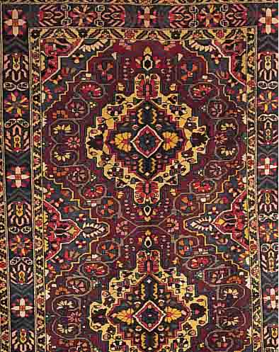 BACHTIAR,PERSIEN CA.300 X 205 CM. EHZ.3 FLOR WOLLE CA.30 JAHRE.