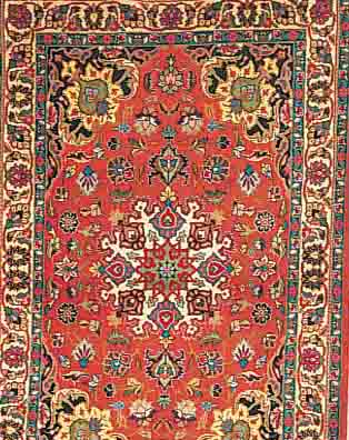 TäBRIZ,PERSIEN CA.159 X 100 CM. EHZ.1-2 FLOR WOLLE CA.20 JAHRE.