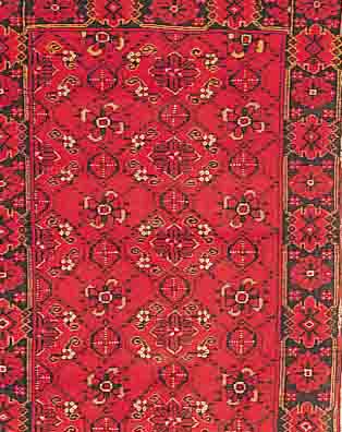 DOLATABAD,AFGAHNISTAN CA.190 X 98 CM. EHZ.2 WOLLE-WOLLE CA. 20 JAHRE.