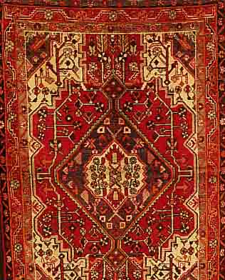 BORCHELU,PERSIEN CA.205 X 136 CM. EHZ.3 FLOR WOLLE CA.40 JAHRE.