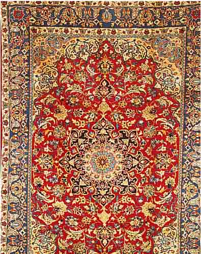ESFAQHAN,PERSIEN CA.312 X 198 CM. EHZ.2-3 FLOR WOLLE CA.50 JAHRE.