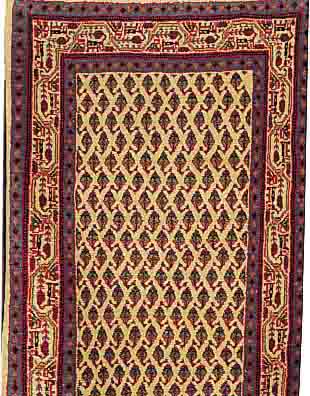 SAROGH-MIR,PERSIEN CA.433 X 86 CM. EHZ.2 FLOR WOLLE CA.20 JAHRE.
