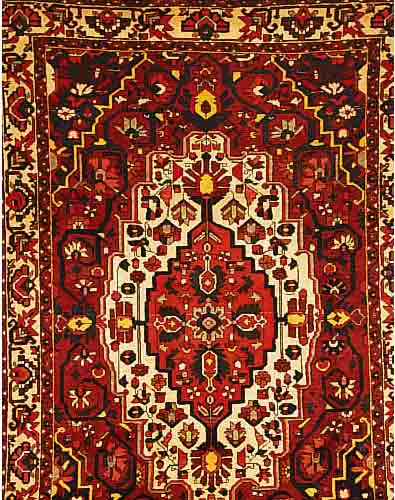 BACHTIAR,PERSIEN CA.307 X 207 CM. EHZ.2 FLOR WOLLE CA.20 JAHRE.