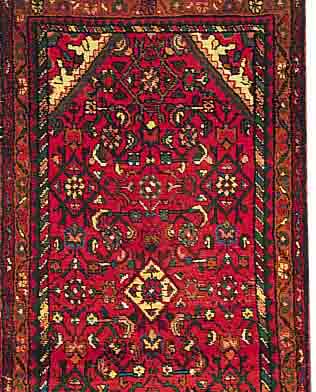 HOSSEINABAD,PERSIEN CA.403 X 75 CM. EHZ.2-3 FLOR WOLLE CA.10 JAHRE.