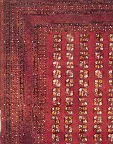AFGHANE.CA 394 X 273 CM. .WOLLE AUF WOLLE. EHZ 3.CA 50 JAHRE.