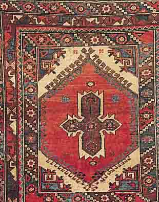 AFSCHAR,PERSIEN CA.120 X 108 CM. EHZ.4 WOLLE-WOLLE CA. 40 JAHRE.
