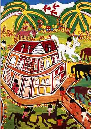 ZION, ALLEN, * 1929 KINGSTON/JAMAICA, ZION IST EINER DER BERüHMTESTEN MALER IN JAMAICA MIT ZAHLREICHEN AUSSTELLUNGEN IN DER KARIBIK UND ...
