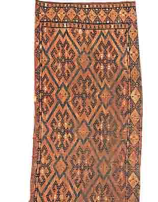 ESARI-TORBA,AFGAHNISTAN CA.106 X 35 CM. EHZ.5 WOLLE-WOLLE UM 1870.