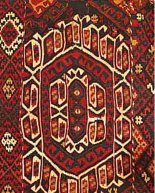 MALADJA-KURDENTASCHE CA.69 X 54 CM. EHZ.3 WOLLE-WOLLE UM 1930.