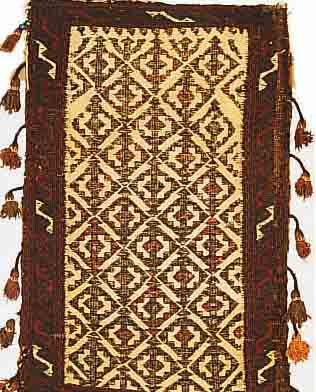 BELUTSCH,AFGAHNISTAN CA.68 X 45 CM. EHZ.3 WOLLE-WOLLE UM 1920.