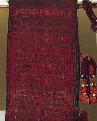 BELUTSCH-TASCHE,AFGAHNISTAN CA.88 X 35 CM. EHZ.3-4 WOLLE-WOLLE UM 1920.