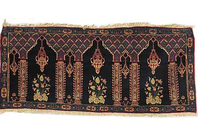 ESFAHAN,PERSIEN CA.58 X 131 CM. EHZ.1-2 FLOR WOLLE UM 1920. CA.700.000KN/QM.