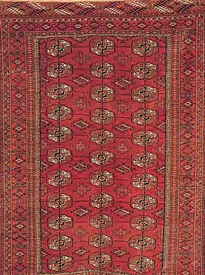 BUCHARA,RUSSLAND CA.180 X 124 CM. EHZ.2 WOLLE-WOLLE CA.45 JAHRE.