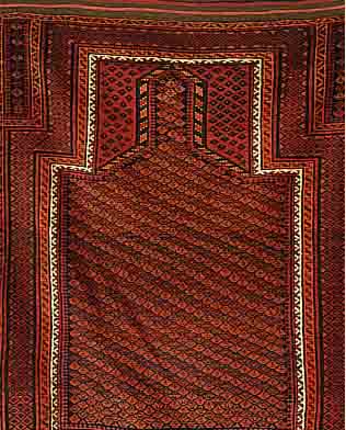 BELUTSCH,PERSIEN CA.126 X 104 CM. EHZ.2 WOLLE-WOLLE 30 JAHRE.