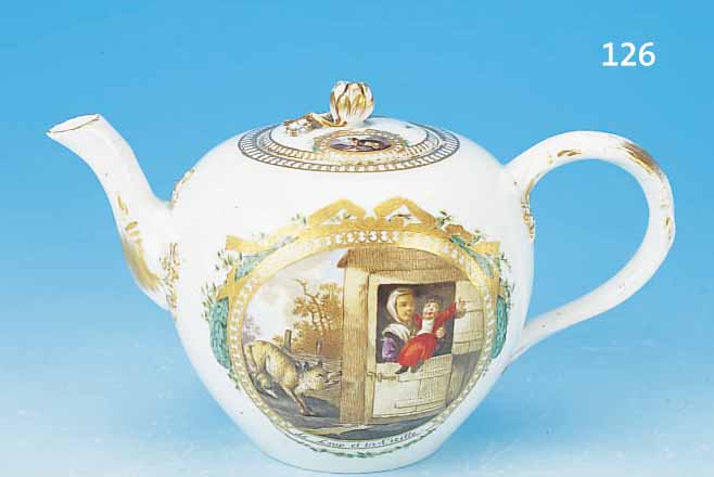 TEEKäNNCHEN, MEISSEN, 1774 - 1814, MARCOLINIZEIT, PORZELLAN, BEIDSEITIG IN KARTUSCHEN BEMALT UND ...