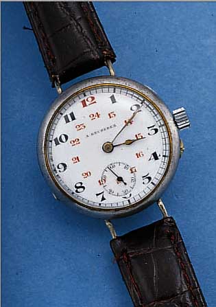 KONVOLUT: 2 ARMBANDUHREN, SCHWEIZ UM 1924, 1X CYMA, VERCHR., SCHARNIERBANDANSTößE, EMAILLBL. REP., 15 ST., ANKERW. VERNICKELT, HANDAUFZ. ...
