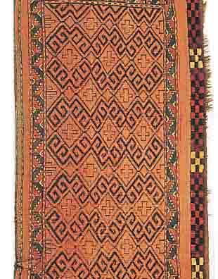 ERSARI,AFGAHNISTAN CA.153 X 53 CM. EHZ.4 WOLLE-WOLLE UM 1900.